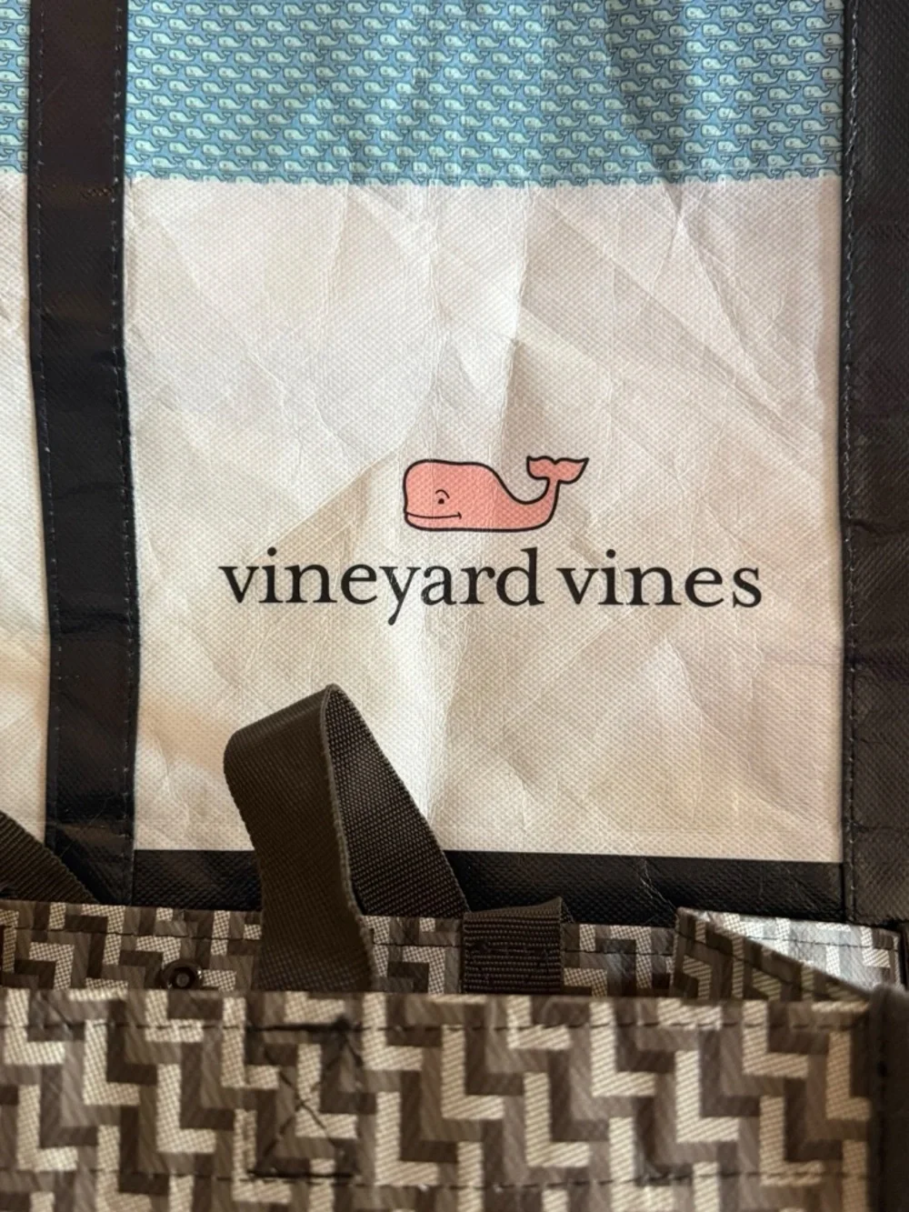 Lululemon & Vineyard Vines Reusable Tote Bag Bundle – Set of 4 Large Bags